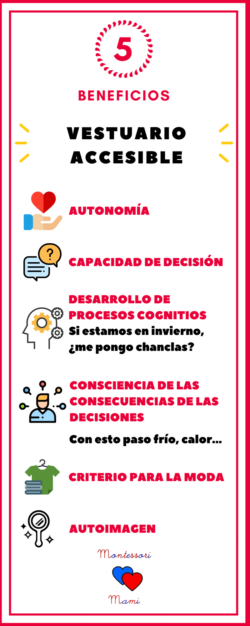 montessori beneficios vestirse