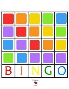 bingo actividades arcoiris