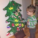 materiales montessori diy low cost árbol de fieltro navidad