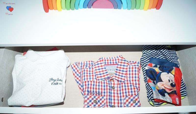 organizar ropa montessori