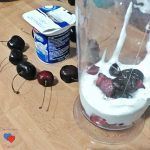 helado casero cereza