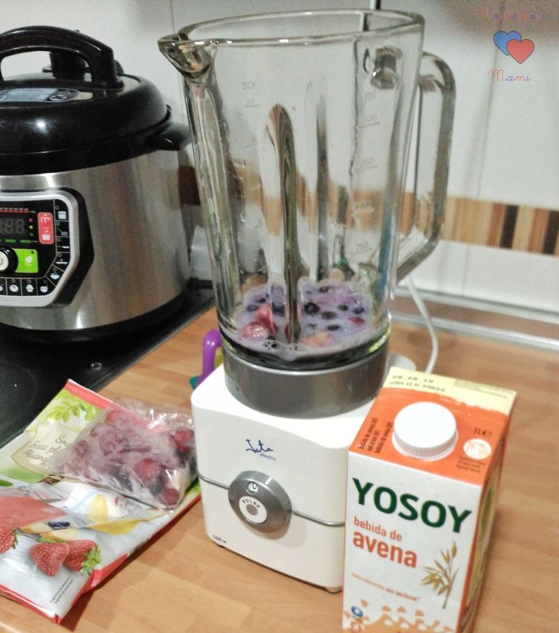 helado de fruta y avena blw