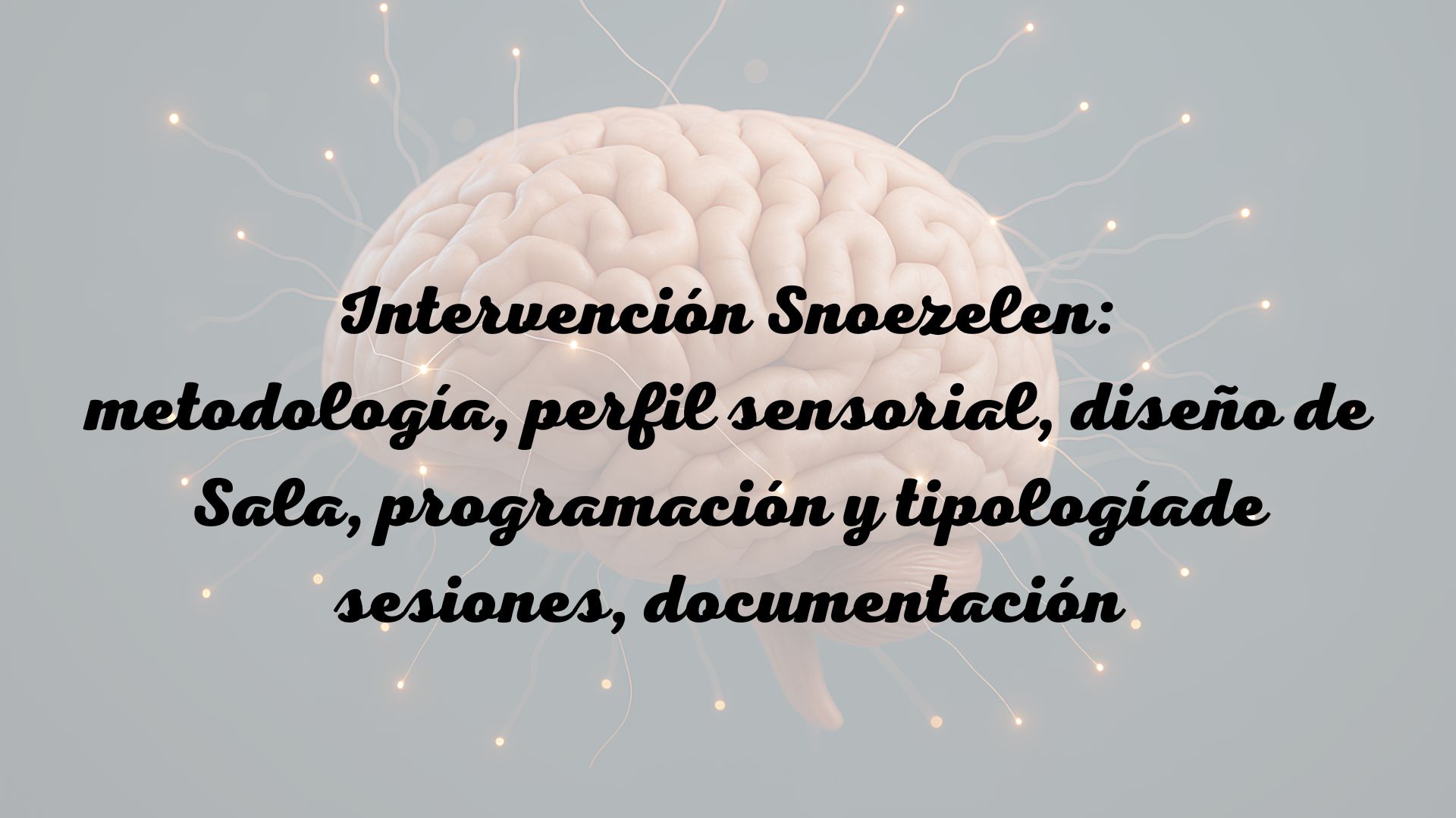 formacion Snoezelen