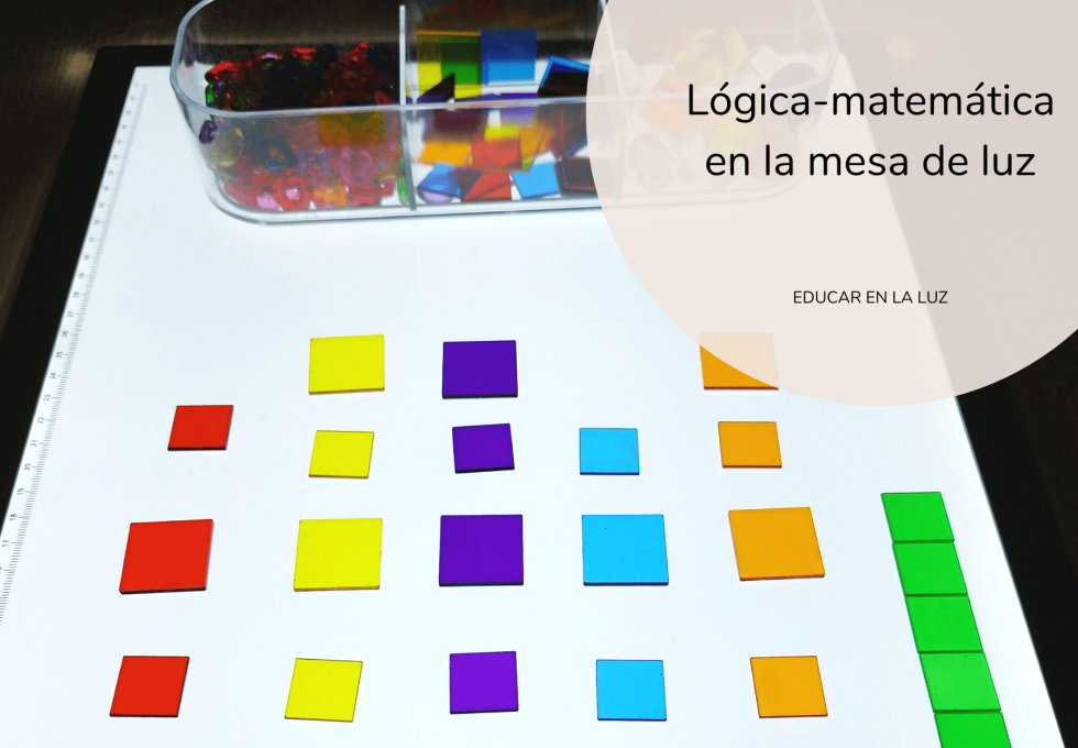 lógica matemática en mesa de luz